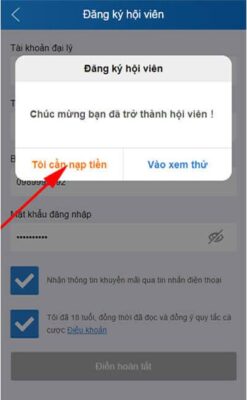 hoàn thành đăng ký hội viên đăng ký kubet