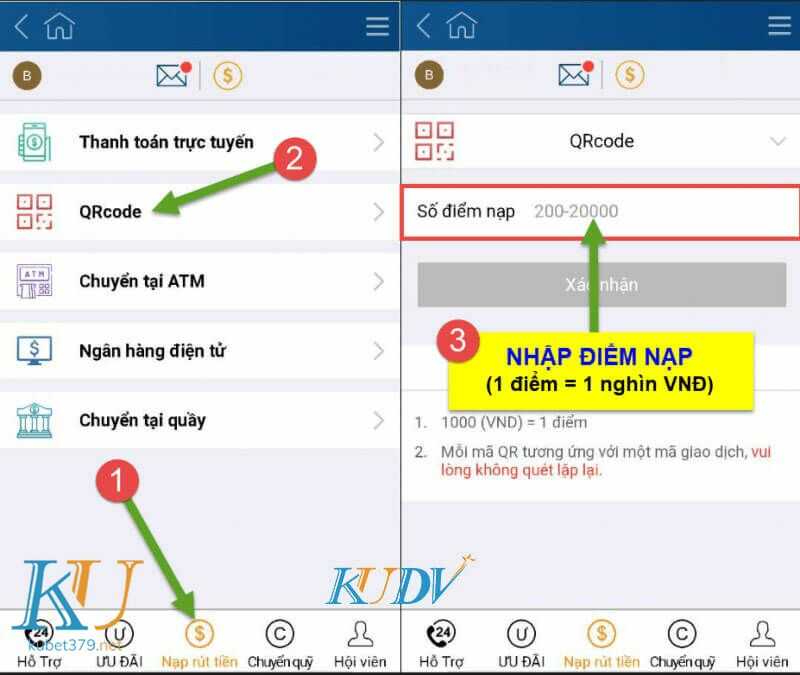 kubet hướng dẫn nạp tiền